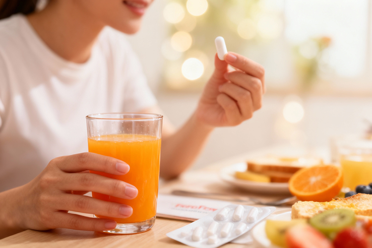 بهترین زمان مصرف کپسول فروفورت دئودنال با آب پرتقال